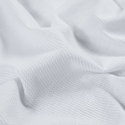 White Stretch Polyester Thermal Full