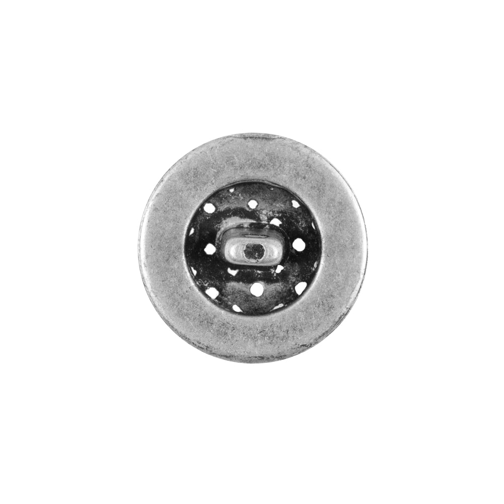 Decorative Basketweave Metal Button - 32L/20mm Detail