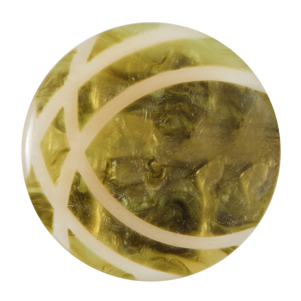 Green Decorative Plastic Button - 55L/35mm