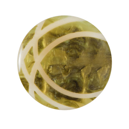 Green Iridescent Decorative Self Back Plastic Button - 44L/28mm