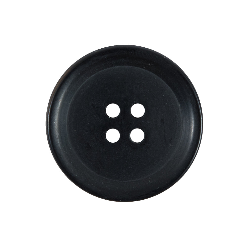 Matte Black Plastic Button - 38L/24mm