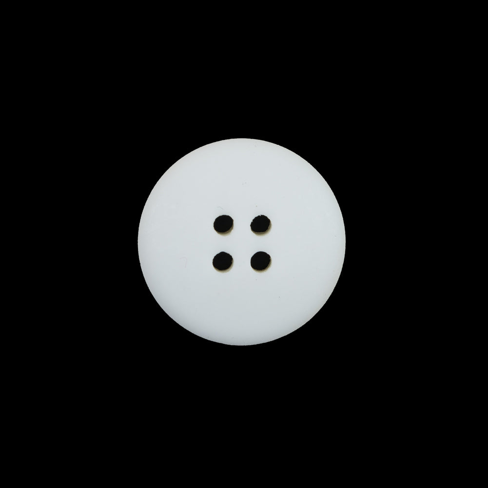 White Plastic Button - 38L/24mm Detail