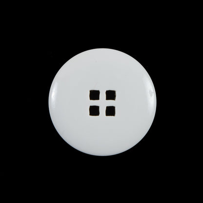White Plastic Button - 36L/23mm