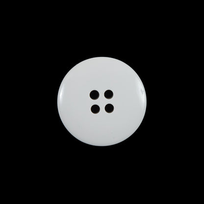 White 4-Holed Plastic Button - 32L/20mm Detail