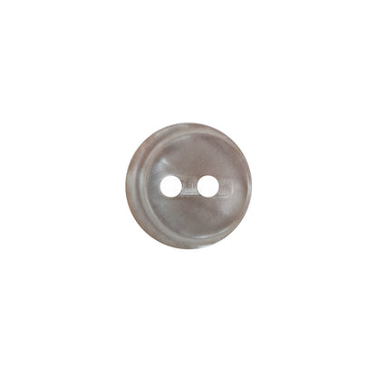 White and Beige Iridescent Plastic 2 Hole Button - 20L/12.5mm