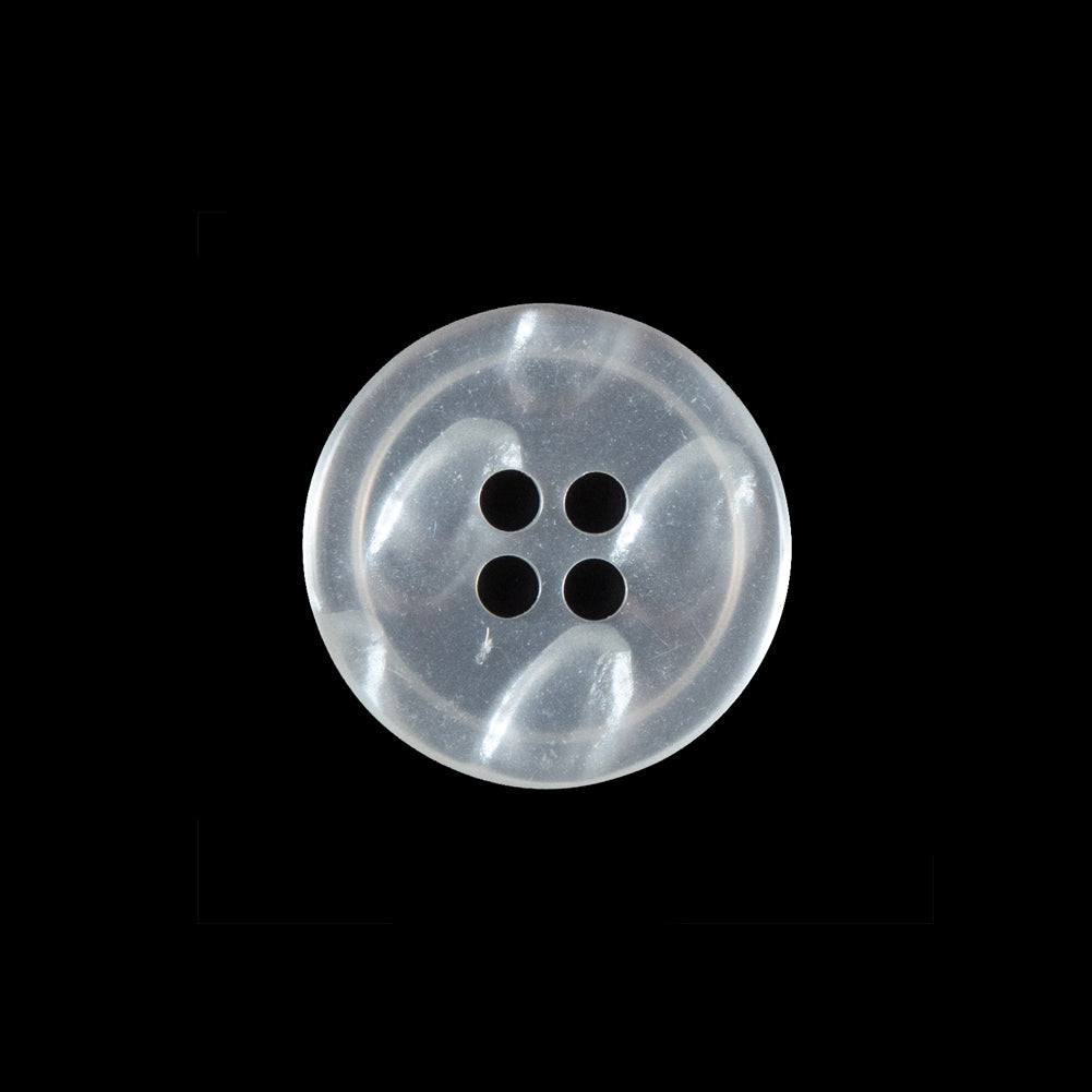 Clear Iridescent Plastic Button - 30L/19mm Detail