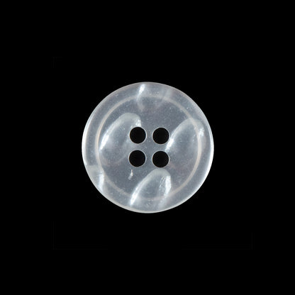 Clear Iridescent Plastic Button - 30L/19mm Detail