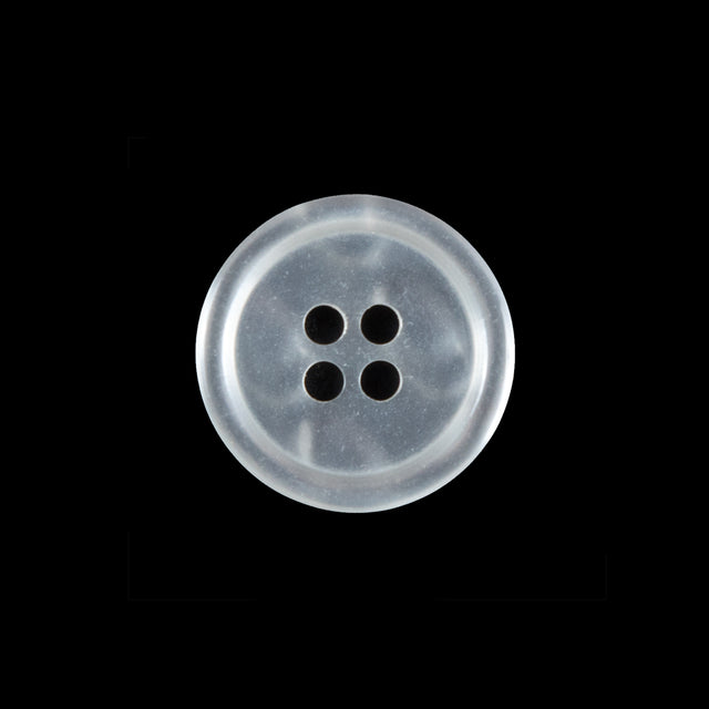 Clear Iridescent Plastic Button - 30L/19mm