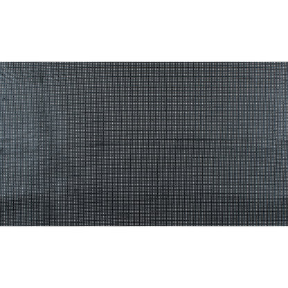 Jay Godfrey Black Perforated Stretch Faux Leather with Faux Suede Backing - Full