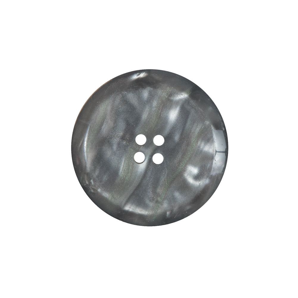 Gray Iridescent Plastic Button - 36L/23mm Detail
