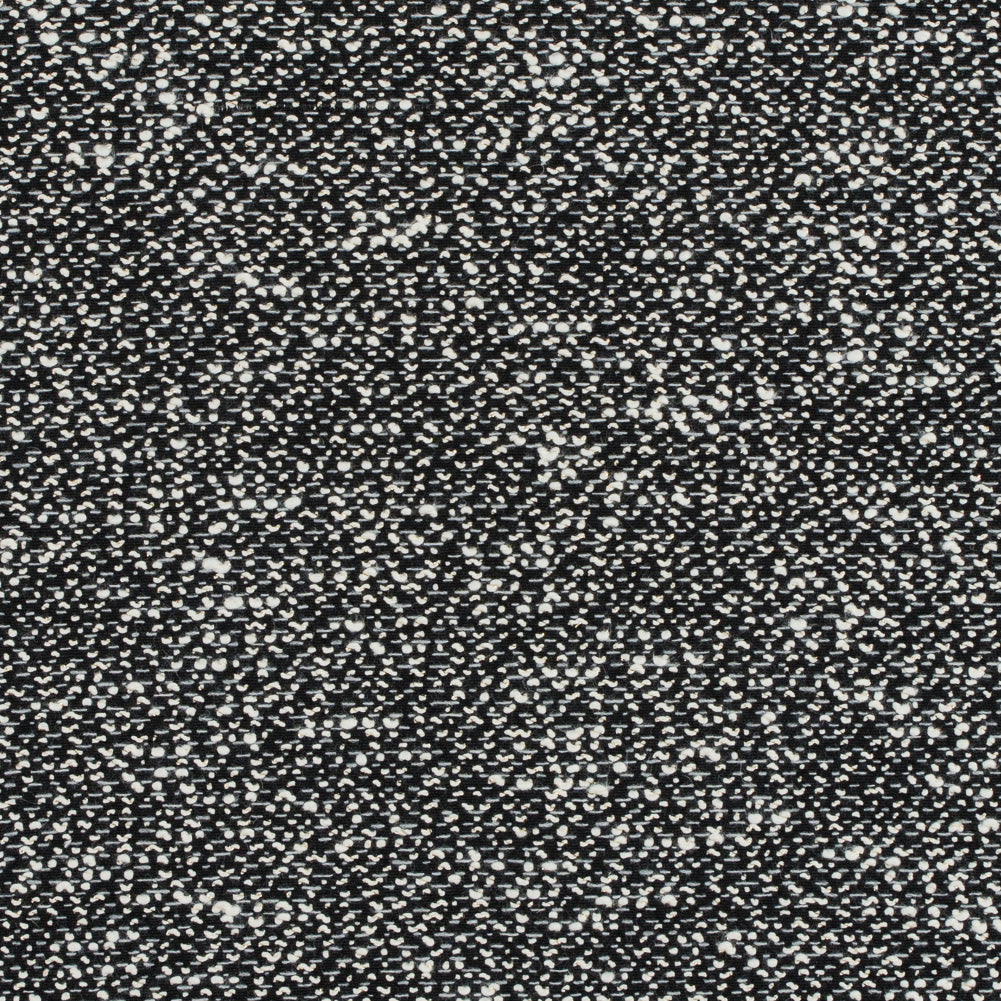 Jay Godfrey Black and White Cotton Tweed with Metallic Gold Inserts
