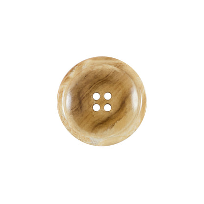Beige 4-Hole Plastic Button - 28L/18mm