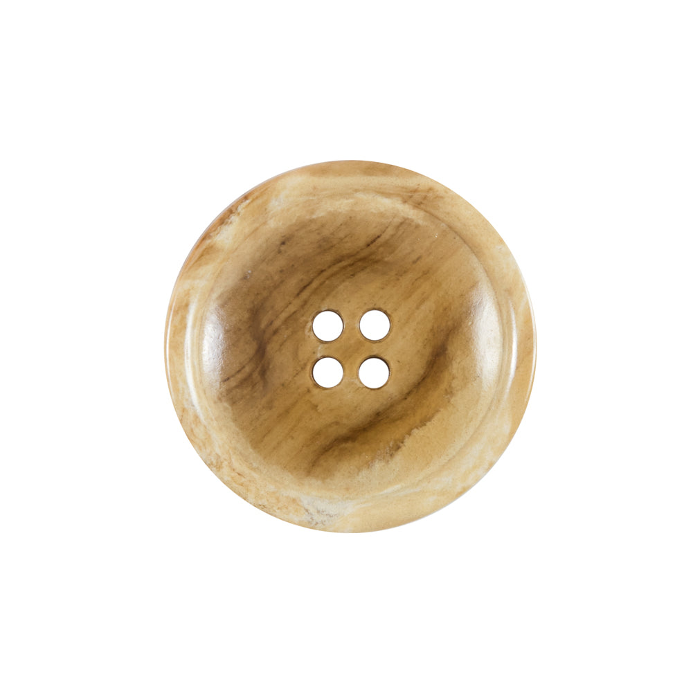 Beige 4-Hole Plastic Button - 36L/23mm