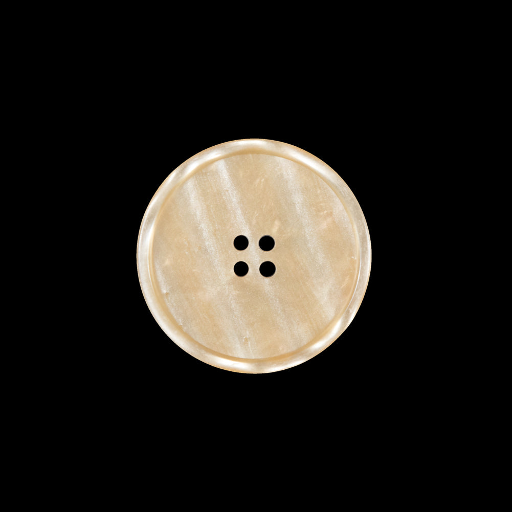 Beige Iridescent Plastic Button - 32L/20mm