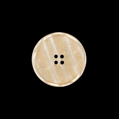 Beige Iridescent Plastic Button - 32L/20mm