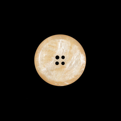 Beige Iridescent Plastic Button - 28L/18mm - Detail