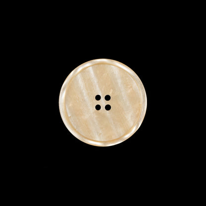 Beige Iridescent Plastic Button - 28L/18mm