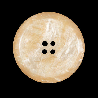 Beige Iridescent 4-Hole Plastic Button - 44L/28mm