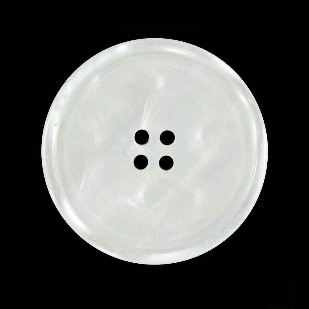 Opal Iridescent 4-Hole Narrow Rim Plastic Button - 44L/28mm