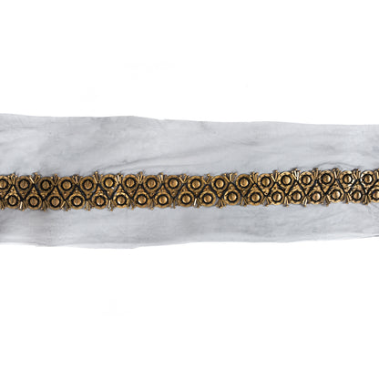 Fancy Gold Metal Beaded Trim - 2.5