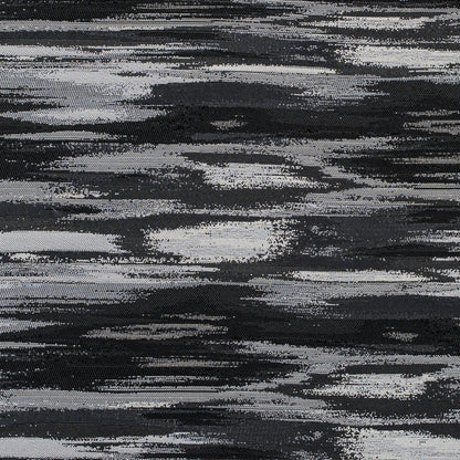 White Sand and Black Abstract Jacquard Folded