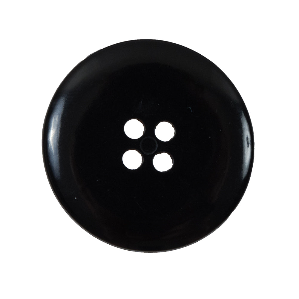 Brown Concaving Plastic Button - 45L/29mm Detail