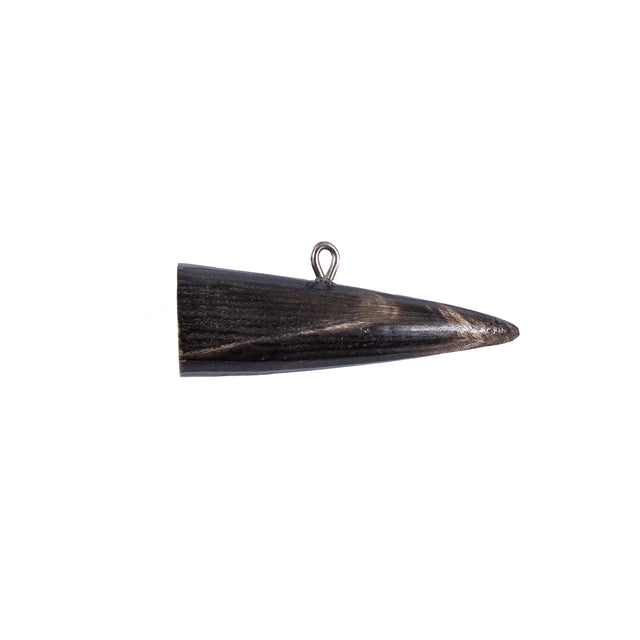 Dark Gray Horn Toggle - 0.5 x 1.25