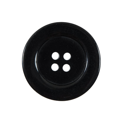 Black 4-Hole Plastic Button - 40L/25mm