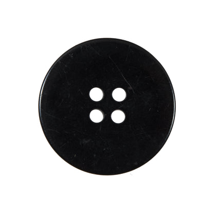 Black 4-Hole Plastic Button - 40L/25mm - Detail