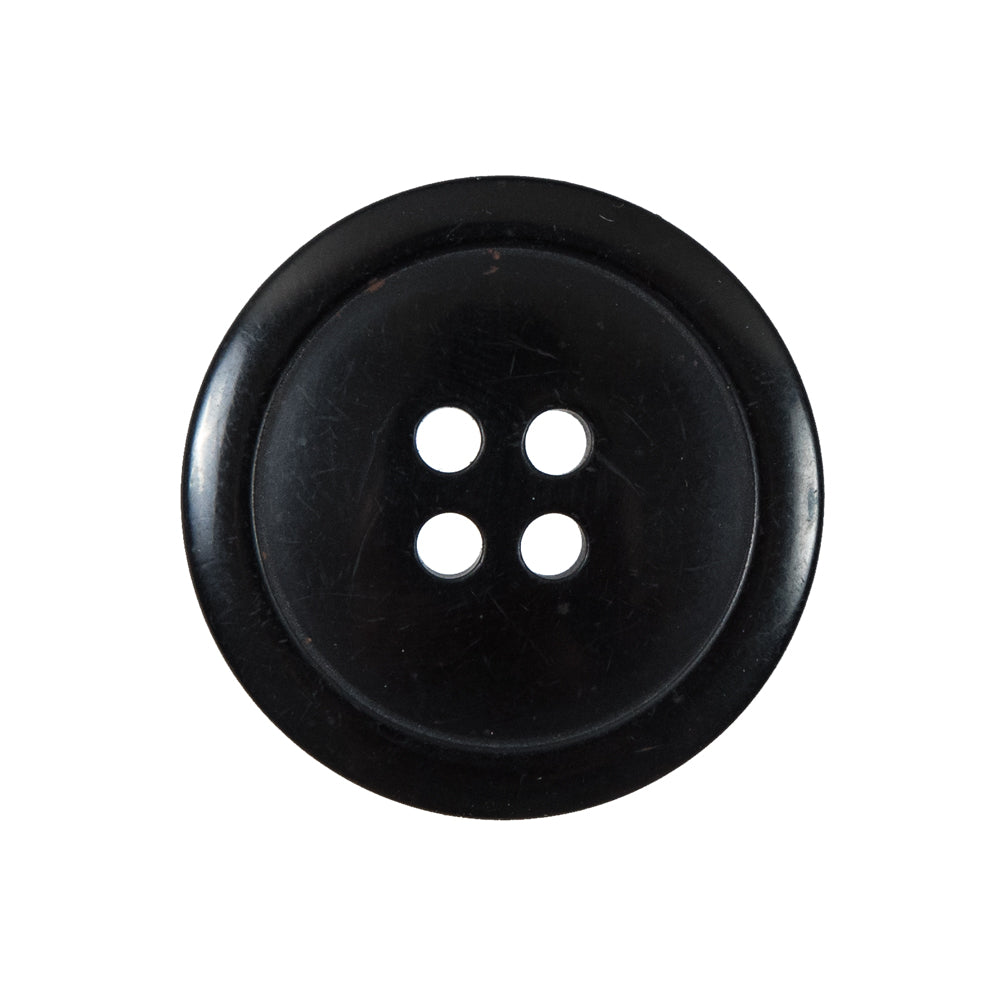 Black 4-Hole Plastic Button - 40L/25mm