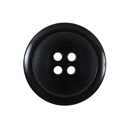 Black 4-Hole Plastic Button - 40L/25mm