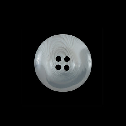 White Translucent Plastic Button - 32L/20mm