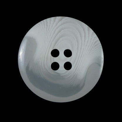 White Translucent Plastic Button - 48L/30.5mm - Detail