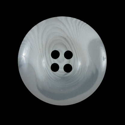 White Translucent Plastic Button - 48L/30.5mm