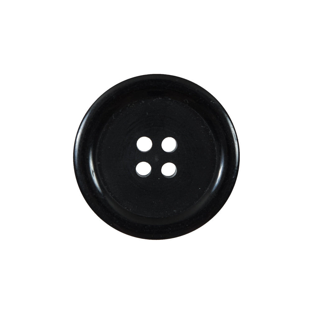 Black 4-Hole Plastic Button - 36L/23mm
