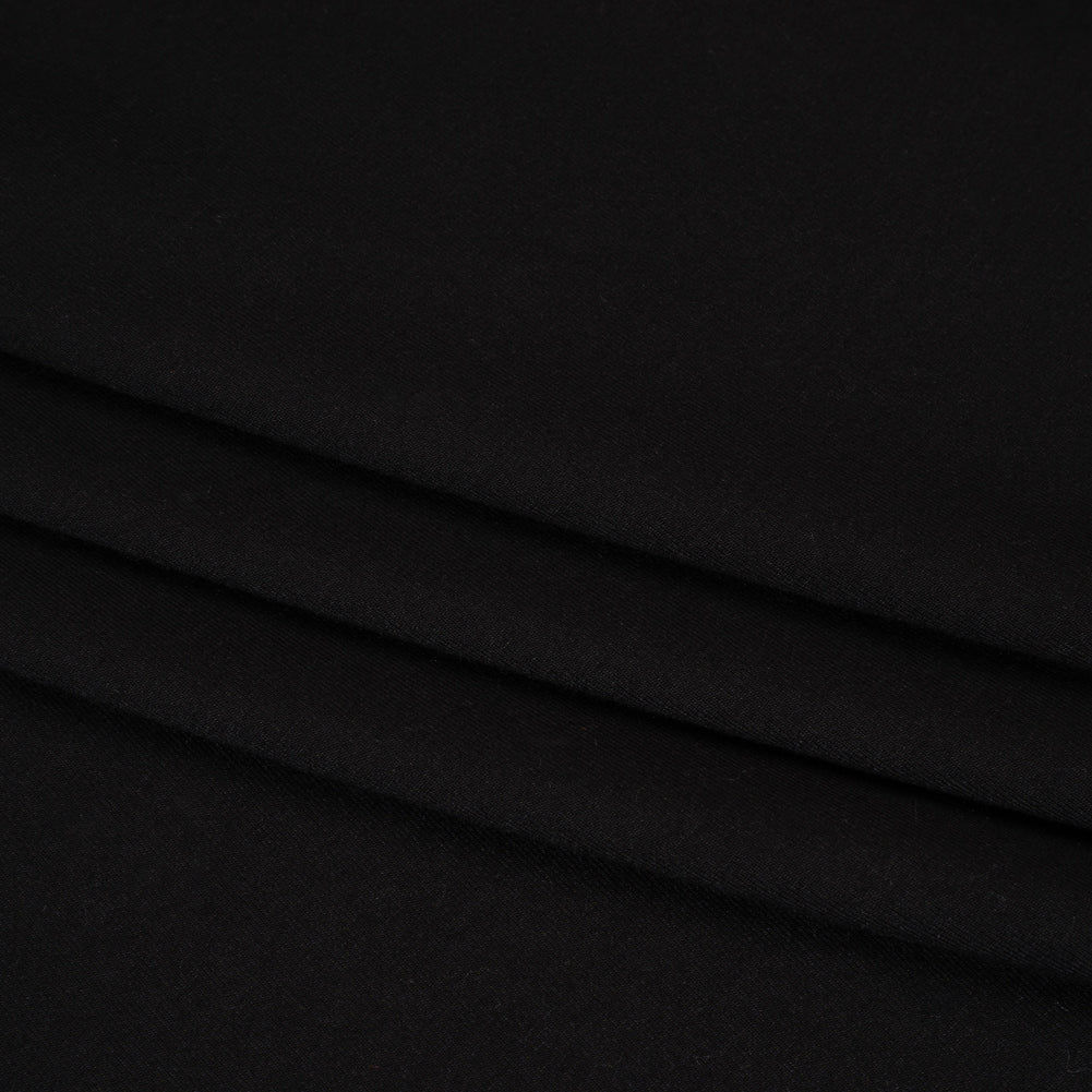 Stretch Bamboo Jersey - Black - Willow Collection