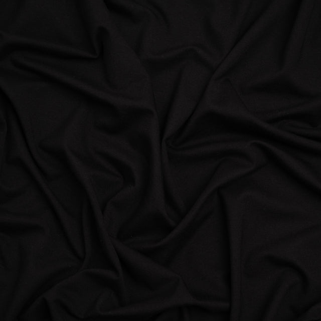 Stretch Bamboo Jersey - Black - Willow Collection