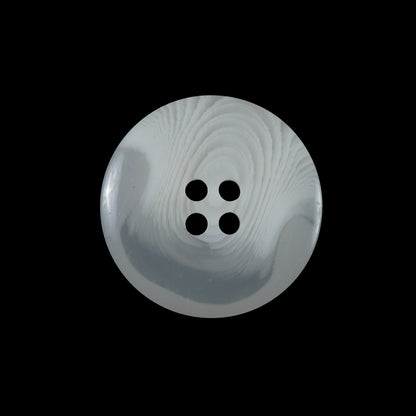 White Translucent Plastic Button - 36L/23mm - Detail
