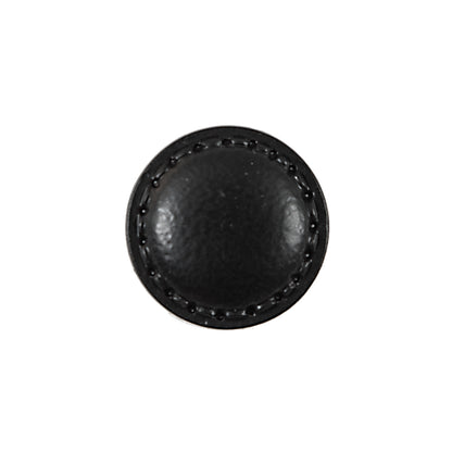 Black Domed Plastic Shank-Back Button - 30L/19mm