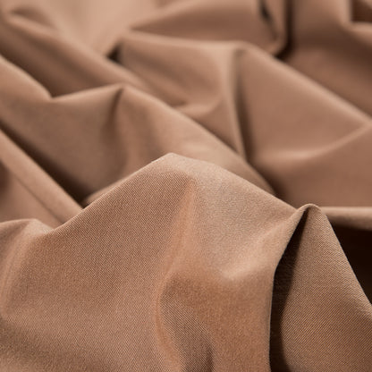 Light Brown Stretch Rayon Twill Detail