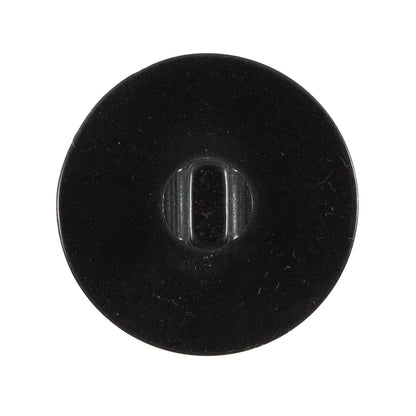 Black Flat Shank-Back Plastic Button - 44L/28mm Detail