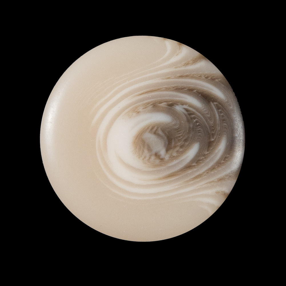 Beige Plastic Shank-Back Button - 44L/28mm