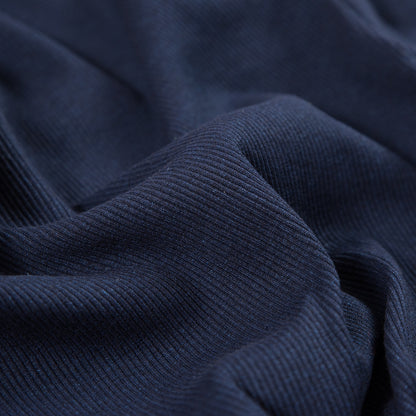 Theory Navy Cotton Rib Knit - Detail