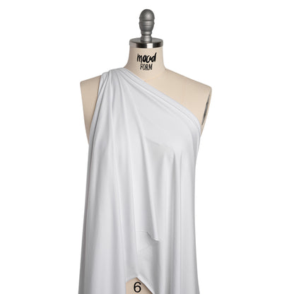 Stretch Bamboo Jersey - White - Willow Collection