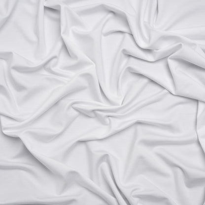 Stretch Bamboo Jersey - White - Willow Collection