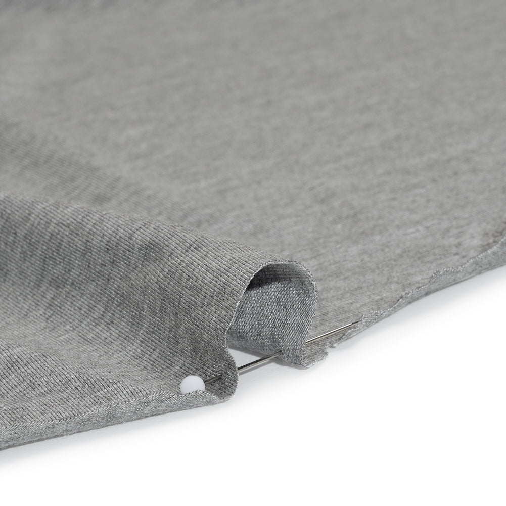 Stretch Bamboo Jersey - Heathered Gray - Willow Collection
