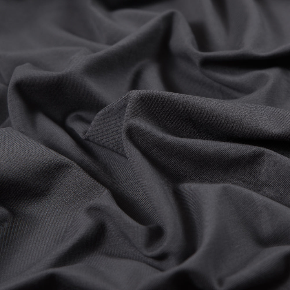 Stretch Bamboo Jersey - Gray - Willow Collection