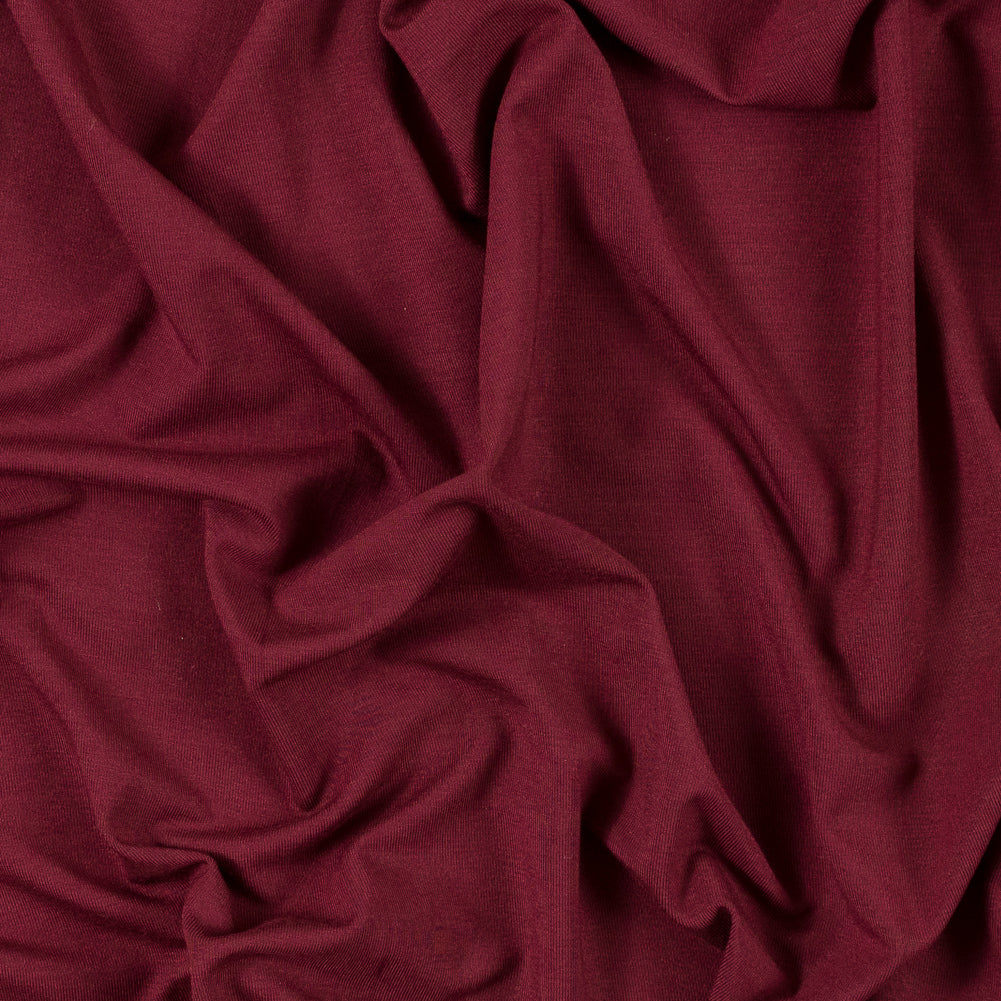 Stretch Bamboo Jersey - Wine - Willow Collection