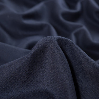 Dark Navy Ultra Soft Wool Twill Detail