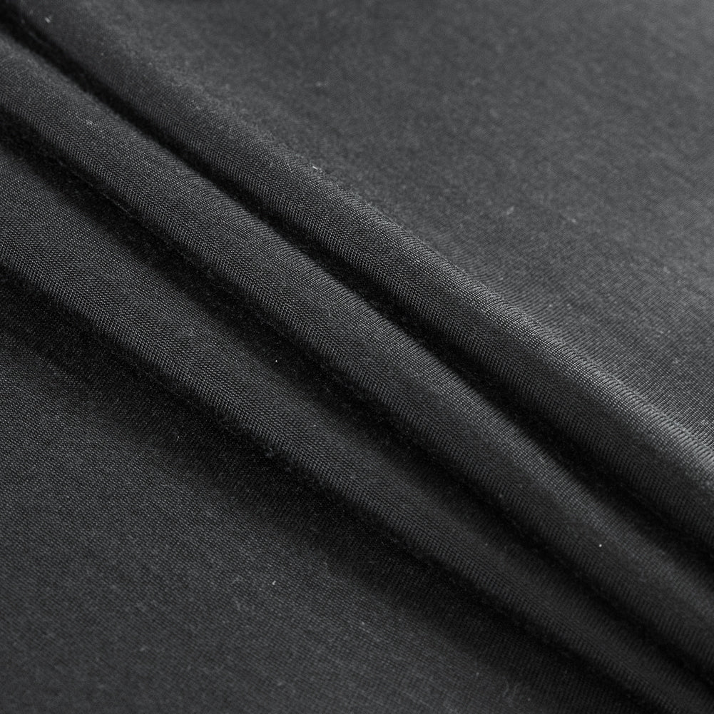 Black Stretch Tubular Knit Folded